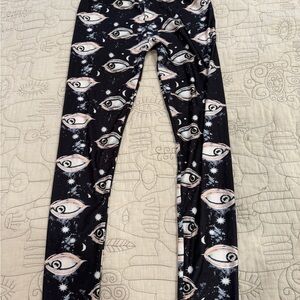 Eye print leggings